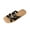 Black, variant on White Ladies Summer Slippers With Toe Strap For Beach Activities Round Head Style Lightweight And Comfortable