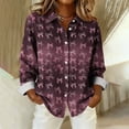 thumbnail image 5 of Craaazy Women's Cozy Button Down Shirts Casual Lapel Long Sleeve Tops Gifts, 5 of 5