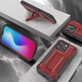 thumbnail image 7 of ExoGuard For iPhone 14 Pro Case, Phone Case with Screen Protector and Kickstand (Red), 7 of 7