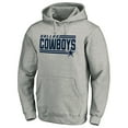 thumbnail image 2 of Men's Heathered Gray Dallas Cowboys Onside Stripe Pullover Hoodie, 2 of 3