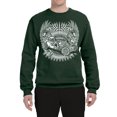 thumbnail image 2 of Wild Bobby, Shake Rattle And Roll Vintage Hot Rods Pop Culture Unisex Crewneck Graphic Sweatshirt, Forest Green, 2XL, 2 of 3