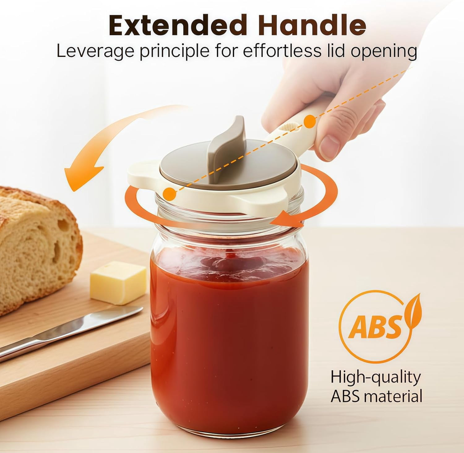 FRKSMD-Upgraded Jar Opener 4-in-1, Adjustable Jar Opener for Weak Hands & Bottle Opener, Fits Kitchen Jars, Bottles and Cans, Top Jar Openers for Seniors