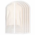 thumbnail image 1 of Yeacher Dust-proof Portable Clothes Bags Set Translucent Garment Cover Full Zipper Lightweight for Suit Shirt, 1 of 7