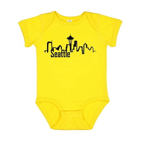 

Inktastic Seattle Skyline Gift Baby Boy or Baby Girl Bodysuit