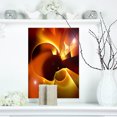 thumbnail image 1 of Design Fractal Jaune Chaud Rouge - Grande Toile Abstraite, 1 of 3