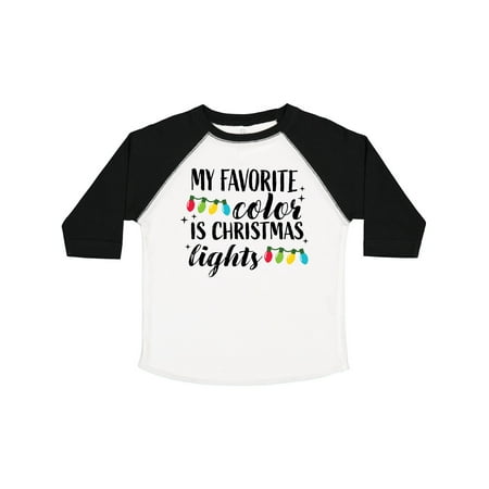 

Inktastic My Favorite Color is Christmas Lights Gift Toddler Boy or Toddler Girl T-Shirt