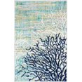 thumbnail image 3 of Unique Loom Atoll Ariel Rug Blue/Ivory 2' x 3' 1" Rectangle Botanical Beach/Nautical Perfect For Living Room Bed Room Dining Room Office, 3 of 7