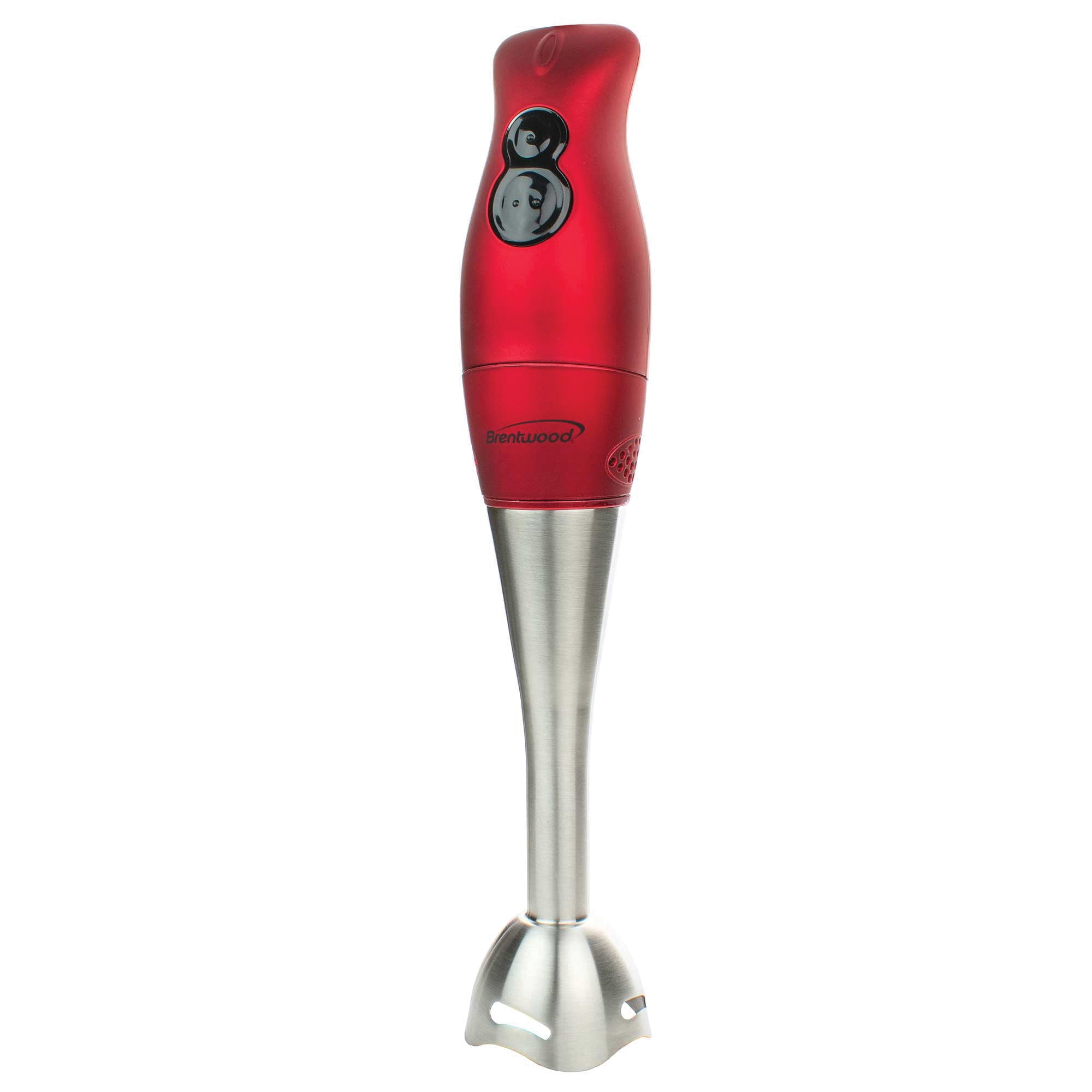 Brentwood 2-Speed 200-Watt Corded Hand Blender, Red