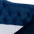 thumbnail image 4 of Allora Contemporary Velvet Upholstered Queen Daybed in Roya Blue, 4 of 7