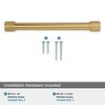 thumbnail image 4 of Amerock Faraday 6-5/16 inch (160mm) Center-to-Center Champagne Bronze Cabinet Pull, 4 of 6