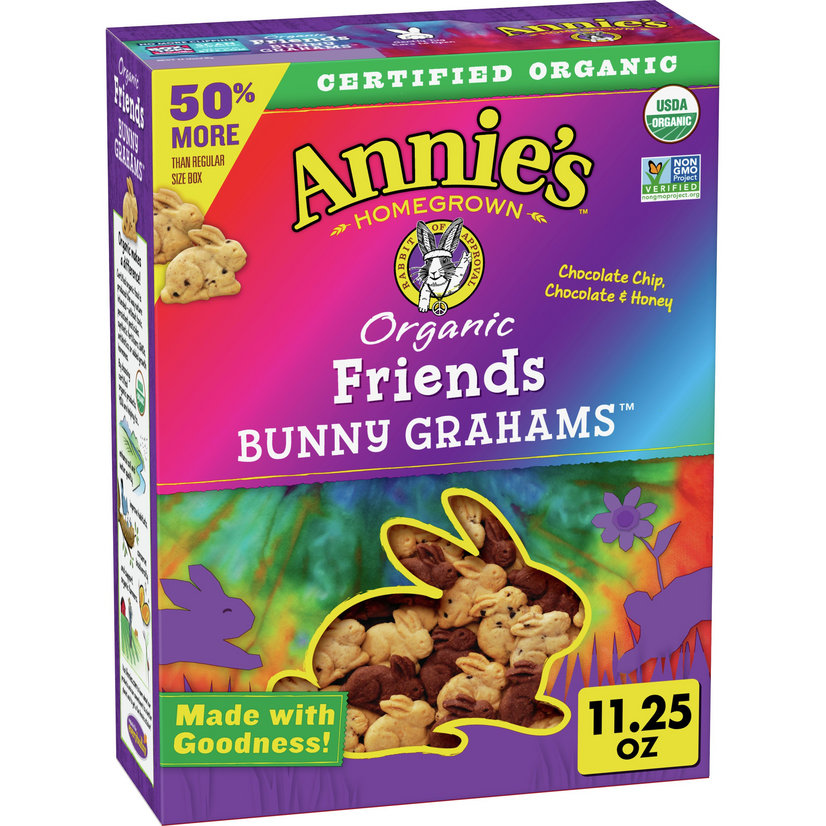 Annie's Organic Chocolate & Honey Bunny Graham Snack Crackers, 11.25 oz