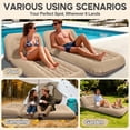 thumbnail image 5 of Inflatable Couch for Camping, Air Mattress with Adjustable Backrest, Blow Up Couch for Adults with Flocked Surface, Portable Inflatable Lounge Chair, Air Sofa Bed for Indoor/Outdoor-No Pump, 5 of 7