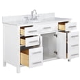 thumbnail image 4 of Design Element Valentino 48" Single Sink Vanity in White, 4 of 9