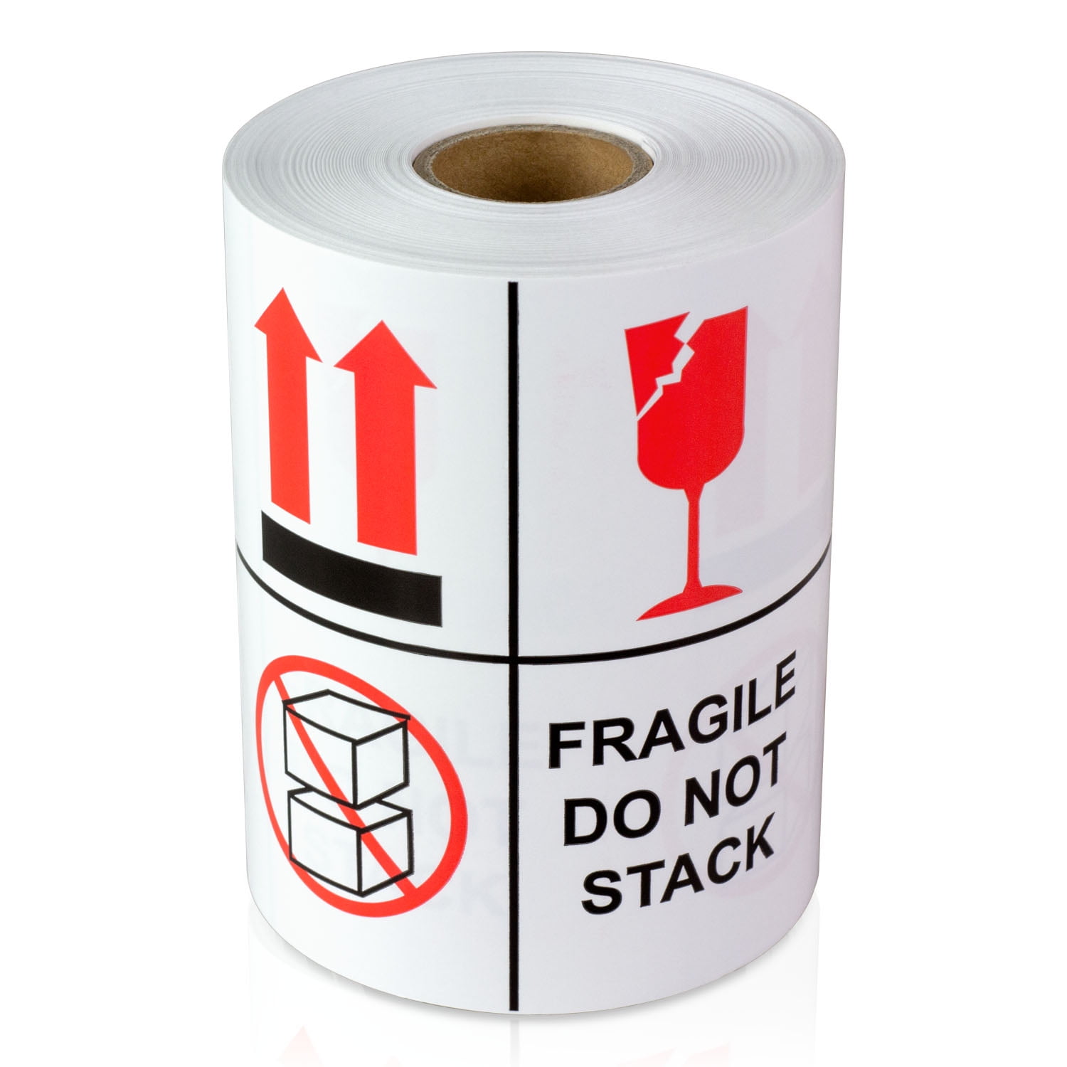 Round,2 ,Adhesive Warning Labels for Shipping Cartons Envelops Mailing New Fragile Stickers Rectangular,3x2 300 PCS Fragile Stickers ,with 300 PCS Do Not Crush Bend or Fold Labels Stickers 