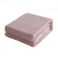 thumbnail image 3 of Velvet Plush Blanket Pink Stripe Twin 66x86, 3 of 3