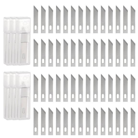 Uxcell Exacto Knife Blades #1 Hobby Knife Blades Precision Exacto Blades Hobby Knife Blade Refills 60 Pack