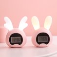 thumbnail image 3 of Stepless Dimming Silicone LED Deer Digital Alarm Clock - Multifunctional Gift Clock with Dimmer, 3 of 8