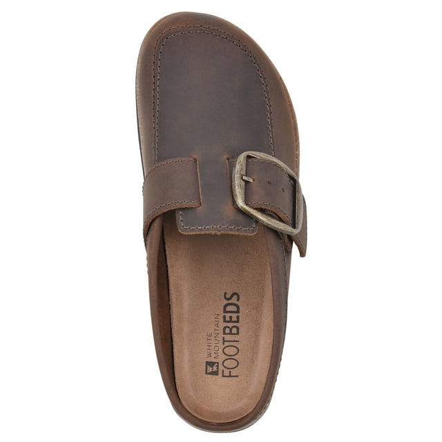 WHITE MOUNTAIN Mule Bueno pour Femme, Marron/cuir, 10 M