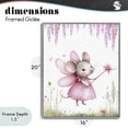 thumbnail image 4 of Stupell Industries Cottage Woodland Mouse Forest Fairy Gray Framed Giclee Art, 16 x 20, by LSR Design Studio, 4 of 8