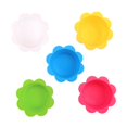 thumbnail image 1 of Coofit Muffin Cake Mold Silicone 5PCS DIY Flower Shaped Egg Tart Molds Pudding Mold, 1 of 10