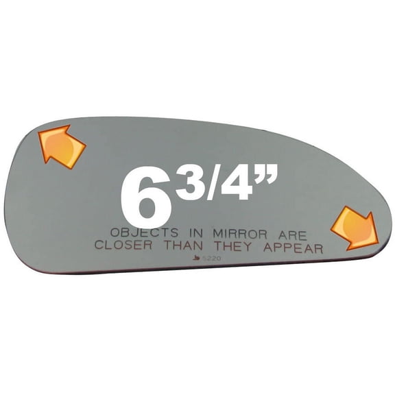 New Mirror Glass for 2006-2012 Mitsubishi Eclipse Convex Passenger Side W/O Baking Plate