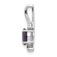 thumbnail image 2 of 14k White Gold 6x4 Oval September/Sapphire and Diamond Pendant XBS400, 2 of 3