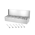 thumbnail image 1 of Frascos para condimentos de acero inoxidable desmontables, caja de almacenamiento para utensilios de cocina, condimentos Seis rejillas, 1 of 9