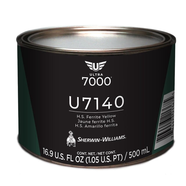 Pintura Automotríz Sherwin Williams Ultra 7000 H.S. Amarillo Ferrita 500 Ml