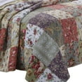 thumbnail image 2 of Chicago 3 Piece Fabric King Bedspread Set with Jacobean Prints, Multicolor, 2 of 6