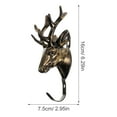 thumbnail image 2 of Deer Wall Hook Multi-use Wall Hook Decorative Antler Design Clothes Hanging Rack, 2 of 8