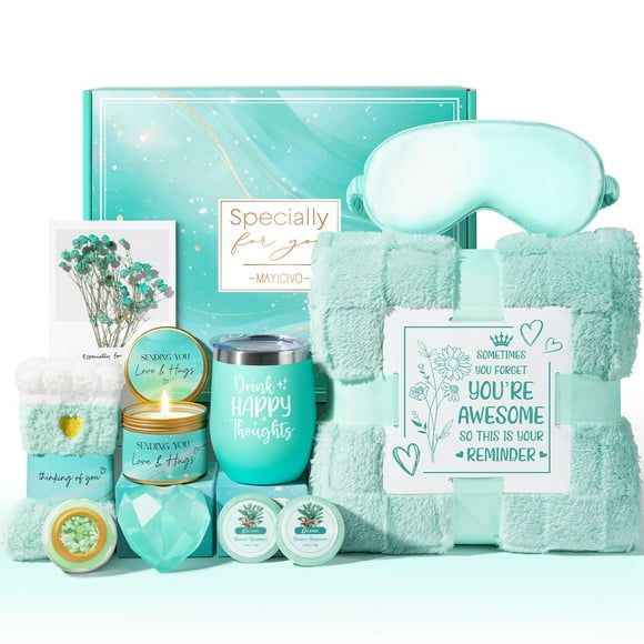 Cesta de regalos MAYICIVO Ocean Relaxing Spa con manta de lujo