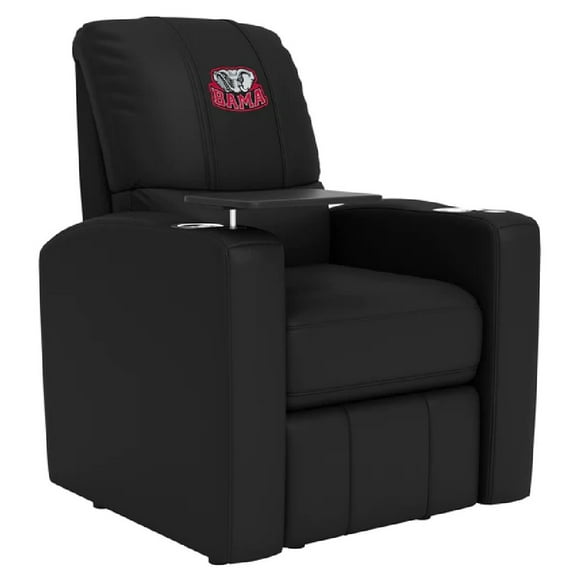 DreamSeat Stealth Power Plus Recliner w/ Alabama Crimson Tide Bama Logo in Black