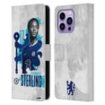 thumbnail image 1 of Head Case Designs Officially Licensed Chelsea Football Club 2022/23 First Team Raheem Sterling Leather Book Wallet Case Cover Compatible with Apple iPhone 14 Pro Max, 1 of 6