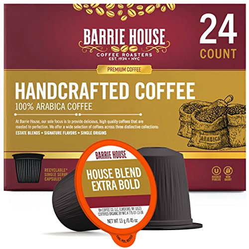 Barrie House Blend Extra Bold Single Serve Coffee Pods, 24 Pack