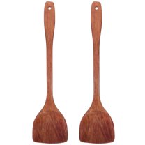 2 Pcs Utensils Pancake Turner Spatula Chinese Wok Long Handle Non Stick
