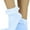 Ruffle Top - Baby Blue, variant on ToBeInStyle Women's Opaque Ankle High Socks w/ Ruffled Lace Top - Black