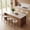 Walnut Color, variant on JERBOR Counter Height Bar Stools Set of 4, Upholstered Counter Stools Modern Barstools with Metal Legs for Kitchen Island Dining Room, Beige
