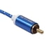 thumbnail image 3 of Cable de audio estéreo azul trenzado de 3,5 mm (1/8") a 2 RCA macho 5m, 3 of 9