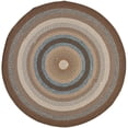 thumbnail image 1 of Safavieh Braided 4' Round Hand Woven Polypropylene Rug in Brown, 1 of 3
