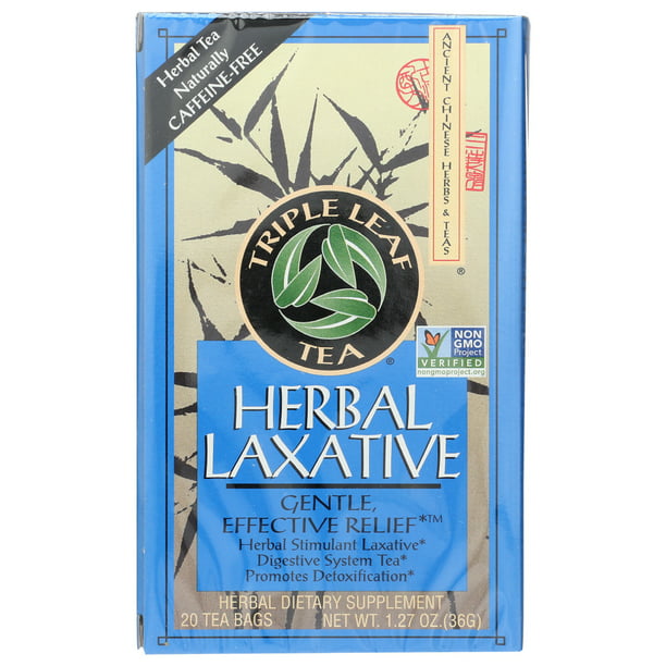 Triple Leaf Tea, Herbal Laxative, 20 Tea Bags