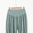 thumbnail image 4 of QSXADF Women Jogger Pajama Pants Long Lounges Bottoms Solid Color Loose Elastic Waist Plus Size Breathable For Women Pants Home Sleepwear Ladies Loungewear, 4 of 5