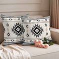 thumbnail image 2 of Aztec Pillow Covers 2 Pack Gray Southwest Wind Bohemian Ethnic Wind Pillowcase Waterproof Outdoor Throw Pillow Cover for Patio Garden Square Cushion 26”x26”, 2 of 9