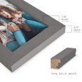 thumbnail image 3 of Grooved 5 in. x 7 in. Grey Picture Frame Set (Set of 4), 3 of 6
