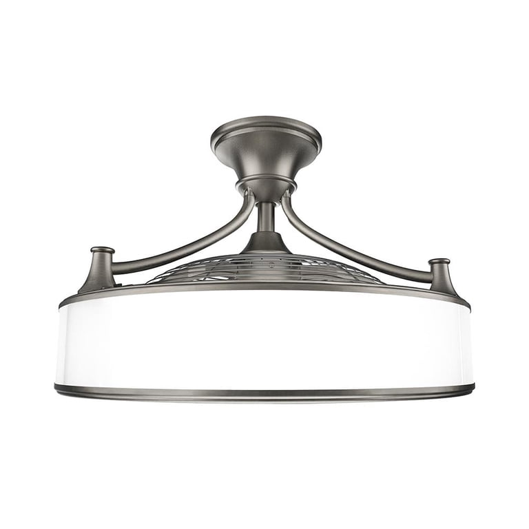Stile Anderson 22 In Indoor Outdoor Brushed Nickel Ceiling Fan | Shelly ...