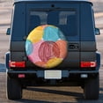 thumbnail image 3 of Kdxio Colorful Wool Balls for Tire Cover Wheel Protectors Tyre Covers Weatherproof Wheel Covers Universal Fit for Trailer Rv SUV Truck Camper Travel Trailers 17 inch, 3 of 8
