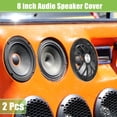 thumbnail image 2 of Unique Bargains 2 Pcs 8" Car Speaker Grills Cover Round 8 Inch Audio Subwoofer Guard Protector with Screws ABS Black, 2 of 6