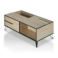 thumbnail image 2 of Bowery Hill Table Basse de Rangement Moderne en Bois, Fini Chêne Naturel, 2 of 5