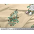 thumbnail image 2 of Soimoi Rayon Crepe Fabric Floral & Paisley Block Decor Fabric Printed Yard 46 Inch Wide, 2 of 3