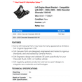 thumbnail image 2 of Left Engine Mount Bracket - Compatible with 2001 - 2003, 2005 - 2006 Chevrolet Silverado 1500 HD - AC Delco, 2 of 2
