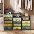 thumbnail image 5 of Satifur 4-Drawer Nightstand,Bedside Fabric Dresser Storage Chest of Drawers,Retro Flower, 5 of 6